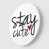 可愛い壁時計を続ける ラージ壁時計 (傾斜)