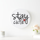 可愛い壁時計を続ける ラージ壁時計 (ホーム)