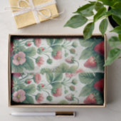 可愛い夏のイチゴの切り離し 薄葉紙 (ギフト)