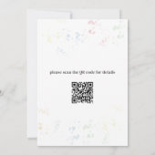 可愛い夏の誕生日パーティーポップス 招待状 (裏面)