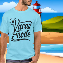 可愛い夏のVacayモードの言葉tシャツ Tシャツ