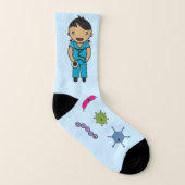 可愛い多文化性生殖器 ソックス (左内側)