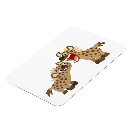 可愛い大きなテートカートヒエナスフレキシブルマグネット マグネット (左側)