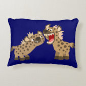 可愛い大きめのテートカートヒエナスのアクセント枕 アクセントクッション (裏面)