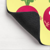 可愛い大根がトリオの漫画野菜を歌う マウスパッド (コーナー)