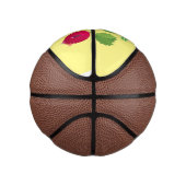 可愛い大根がトリオの漫画野菜を歌う ミニバスケットボール (右)