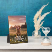 可愛い天使が肉球でペット写真記念 フォトプラーク (側面)