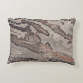 可愛い天然ロック熱狂するレース瑪瑙フォト設計 アクセントクッション (裏面)