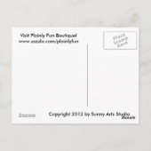 可愛い太ったバニー恋しく思ハガキ ポストカード (裏面)