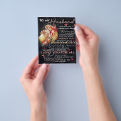 可愛い夫の手紙 |家族の装飾 | チラシ (手)