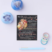 可愛い夫の手紙 |家族の装飾 | チラシ (シングル)