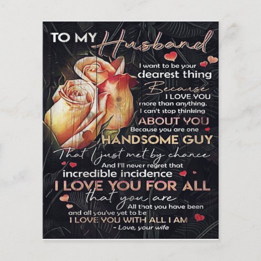 可愛い夫の手紙 |家族の装飾 | チラシ (正面)