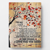 可愛い夫への手紙 |夫への素敵な贈り物 フォトプラーク (正面)