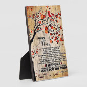 可愛い夫への手紙 |夫への素敵な贈り物 フォトプラーク (側面)