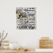 可愛い夫への手紙 |素敵な贈り物 |父の日 ポスター (キッチン)