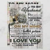 可愛い夫への手紙 |素敵な贈り物 |父の日 メニュー (正面/裏面)