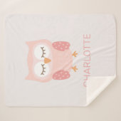 可愛い女お洒落のカスタマイズ子 シェルパブランケット (正面(横))