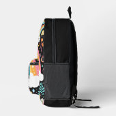 可愛い女かわいらし子モノグラム プリントバックパック (右)