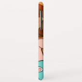 可愛い女の子うさぎグラフィックオレンジ Case-Mate iPhoneケース (裏面/左)