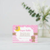 可愛い女の子がベアラおむつラッフルおむつラッフル エンクロージャーカード (スタンド正面)