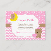 可愛い女の子がベアラおむつラッフルおむつラッフル エンクロージャーカード (正面)