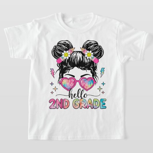 可愛い女子の2年生 Tシャツ (レイダウン)