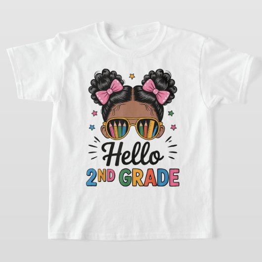 可愛い女子の2年生 Tシャツ (レイダウン)