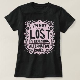可愛い女性用Tシャツで別の道を探る Tシャツ