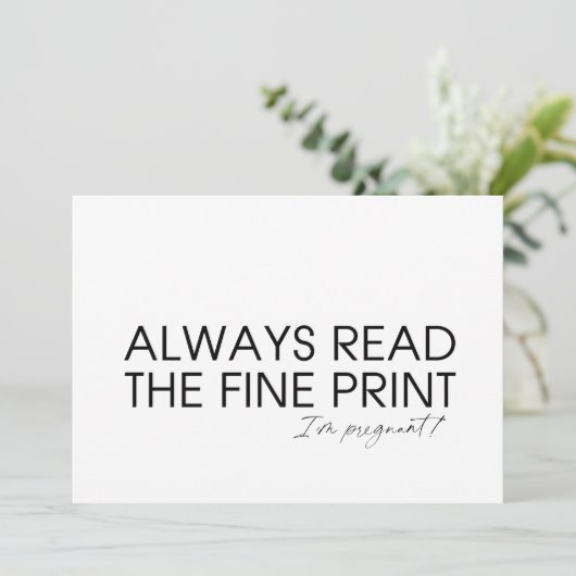 . .可愛い妊娠が両親を明かしてくれるベビー カード (スタンド正面)