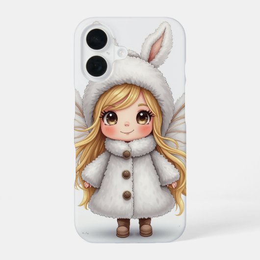 可愛い妖精のiPhoneケース iPhone 16ケース (裏面)