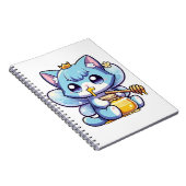 可愛い妖精食べ猫の生の蜂蜜 ノートブック (右側)