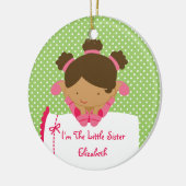 可愛い妹のクリスマスオーナメント セラミックオーナメント (左)