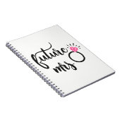 可愛い嫁結婚嫁が未来へ婚約 ノートブック (右側)