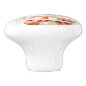 可愛い子でグルメハート型ピンクのチョコレート セラミックノブ (側面)