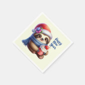 可愛い子供たちが新年のパーティーを怠る スタンダードカクテルナプキン (角)