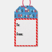 可愛い子供のお洒落クリスマス ギフトタグ (正面)