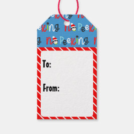 可愛い子供のお洒落クリスマス ギフトタグ