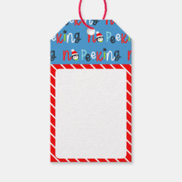 可愛い子供のお洒落クリスマス ギフトタグ