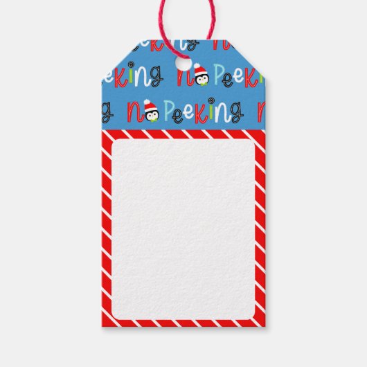 可愛い子供のお洒落クリスマス ギフトタグ (正面)