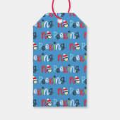 可愛い子供のお洒落クリスマス ギフトタグ (裏面)