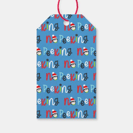 可愛い子供のお洒落クリスマス ギフトタグ (裏面)