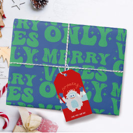 可愛い子供のクリスマスのピークなし ギフトタグ