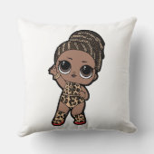 可愛い子供のファッション喜び – タイガープリントジャンプスーツ クッション (裏面)