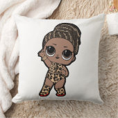 可愛い子供のファッション喜び – タイガープリントジャンプスーツ クッション (ブランケット)