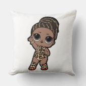 可愛い子供のファッション喜び – タイガープリントジャンプスーツ クッション (正面)