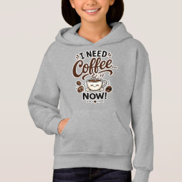 可愛い子供用コーヒーホーディーギフト 急いでコーヒーを
