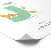 可愛い子供部屋パーソナライズされたアルファベットJポスター ポスター (角)