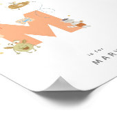 可愛い子供部屋パーソナライズされたアルファベットMポスター ポスター (角)