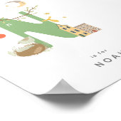 可愛い子供部屋パーソナライズされたアルファベットNポスター ポスター (角)