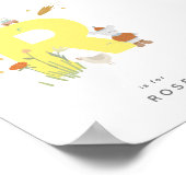 可愛い子供部屋パーソナライズされたアルファベットRポスター ポスター (角)